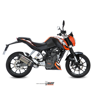 KTM 125 DUKE 2011 - 2016 SUONO INOX COPA CARBONO MIVV