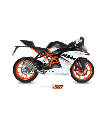 KTM RC 390 2014 - 2016 SUONO INOX COPA CARBONO MIVV