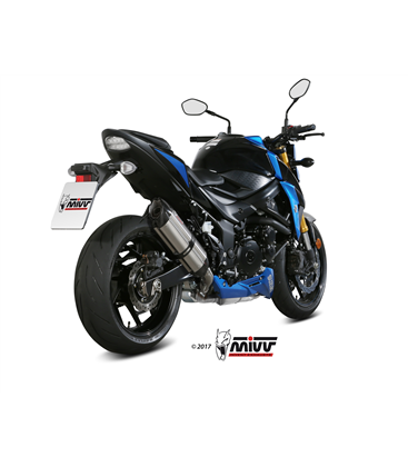 SUZUKI GSX-S 750 2017 - SUONO INOX COPA CARBONO MIVV