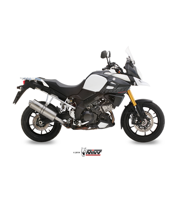 SUZUKI DL V-STROM 1000 / XT 2014 - OVAL INOX/ST. STEEL MIVV