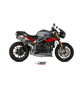 TRIUMPH SPEED TRIPLE 2016 - 2017 SUONO INOX COPA CARBONO MIVV