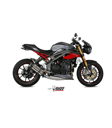 TRIUMPH SPEED TRIPLE 2016 - 2017 SUONO INOX COPA CARBONO MIVV