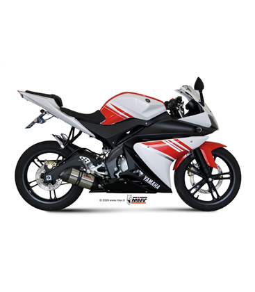 YAMAHA YZF R125 2008 - 2013 SUONO INOX COPA CARBONO MIVV