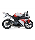 YAMAHA YZF R125 2008 - 2013 SUONO INOX COPA CARBONO MIVV