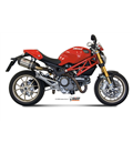 DUCATI MONSTER 1100 2008 - 2010 SUONO INOX COPA CARBONO MIVV