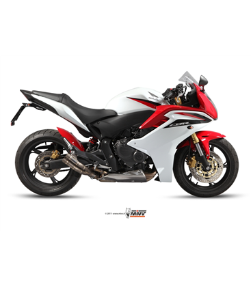 HONDA CBR 600 F 2011 - 2013 DOUBLE GUN FULL TITANIUM MIVV