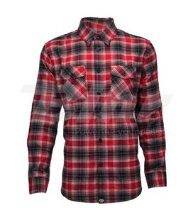 CAMISA FRANELA BELL DIXXON ROJO/GRIS