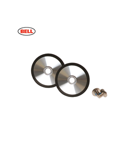 ANCLAJES LATERALES PANTALLA BELL BULLITT PLATA CEPILLADA