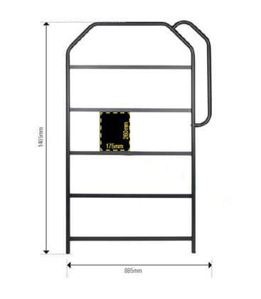 PITBOARD LIGHTECH 1400X785 - 50 CUADROS NEGRO