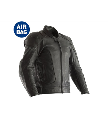 CHAQUETA DE PIEL (HOMBRE) RST GT AIRBAG NEGRO