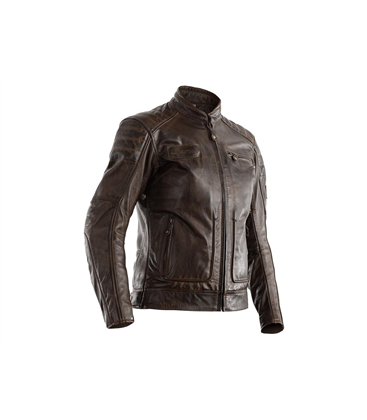 CHAQUETA CUERO (MUJER) RST ROADSTER II MARRÓN