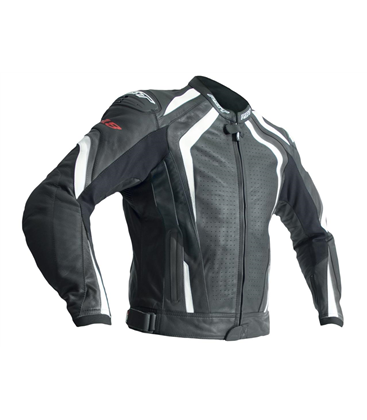 CHAQUETA DE CUERO (HOMBRE) RST R-18 BLANCO