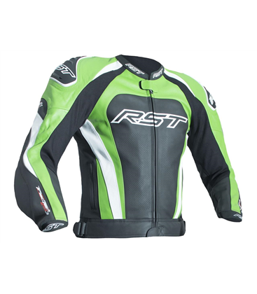 CHAQUETA DE CUERO (HOMBRE) RST TRACTECH EVO III VERDE