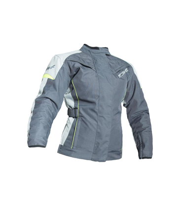 CHAQUETA TEXTIL (MUJER) RST GEMMA II  GRIS OSCURO/AMARILLO FLÚOR