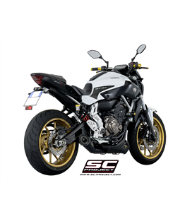 YAMAHA MT-07 (2013 - 2016) SISTEMA DE ESCAPE COMPLETO 2-1 SILENCIADOR CR-T CARBONO SC PROJECT