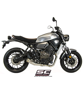 YAMAHA MT-07 (2013 - 2016) SISTEMA DE ESCAPE COMPLETO 2-1  SILENCIADOR CÓNICO 70'S SC PROJECT