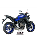 YAMAHA MT-07 (2017 - 2020) SISTEMA DE ESCAPE COMPLETO 2-1 SILENCIADOR S1 SC PROJECT