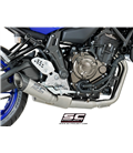 YAMAHA MT-07 (2017 - 2020) SISTEMA DE ESCAPE COMPLETO 2-1 SILENCIADOR S1 SC PROJECT