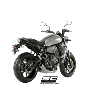 YAMAHA MT-07 (2017 - 2020) SISTEMA DE ESCAPE COMPLETO 2-1 SILENCIADOR CR-T TITANIO SC PROJECT