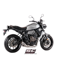 YAMAHA MT-07 (2017 - 2020) SISTEMA DE ESCAPE COMPLETO 2-1 SILENCIADOR CR-T TITANIO SC PROJECT