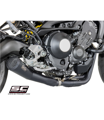 YAMAHA MT-09 (2014 - 2016) SISTEMA DE ESCAPE COMPLETO 3-1 SILENCIADOR CÓNICO SC PROJECT