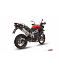 TRIUMPH TIGER 800 XC / XR / XRX / XCX / XRT / XCA 2011 - 2016 SUONO INOX COPA CARBONO MIVV