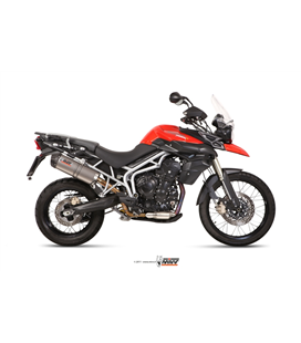 TRIUMPH TIGER 800 XC / XR / XRX / XCX / XRT / XCA 2011 - 2016 OVAL TITANIO COPA CARBONO MIVV