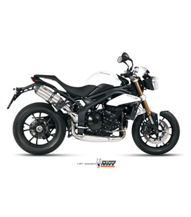 TRIUMPH SPEED TRIPLE 2011 - 2015 SUONO INOX COPA CARBONO MIVV