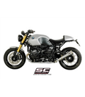 BMW R NINE T (2014 - 2016) SILENCIADOR CONICO 70'S ACERO CEPILLADO NEGRO SC PROJECT