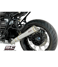 BMW R NINE T (2014 - 2016) SILENCIADOR CONICO 70'S ACERO CEPILLADO NEGRO SC PROJECT