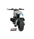 BMW R NINE T (2014 - 2016) SILENCIADOR CONICO 70'S ACERO CEPILLADO NEGRO SC PROJECT