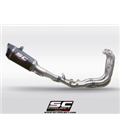 BMW S 1000 RR (2020 - 2021) - EURO 5 SISTEMA DE ESCAPE COMPLETO 4-1 SC1-R CARBONO SC PROJECT