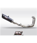 BMW S 1000 RR (2020 - 2021) - EURO 5 SISTEMA DE ESCAPE COMPLETO 4-1 SC1-R CARBONO SC PROJECT