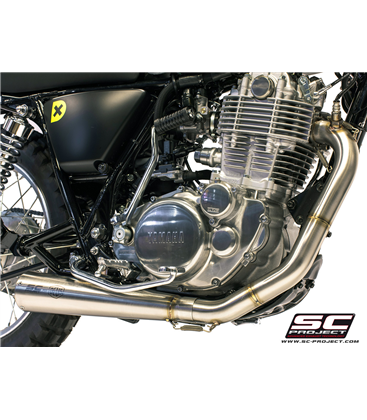 YAMAHA SR400 (2013 - 2017) SISTEMA DE ESCAPE COMPLETO SILENCIADOR CÓNICO SC PROJECT