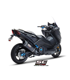 YAMAHA TMAX 530 (2017 - 2019) - SX - DX - SX Sport Edition SISTEMA DE ESCAPE COMPLETO 2-1 SILENCIADOR SC1-R NEGRO SC PROJECT