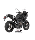 YAMAHA TRACER 700 (2016 - 2020) SISTEMA DE ESCAPE COMPLETO 2-1 SILENCIADOR S1 NEGRO SC PROJECT