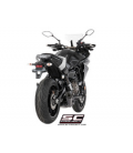 YAMAHA TRACER 700 (2016 - 2020) SISTEMA DE ESCAPE COMPLETO 2-1 SILENCIADOR S1 NEGRO SC PROJECT