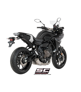 YAMAHA TRACER 700 (2016 - 2020) SISTEMA DE ESCAPE COMPLETO 2-1 SILENCIADOR CÓNICO 70'S SC PROJECT