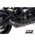 SUZUKI Katana (2019 - 2020) SILENCIADOR CÓNICO DE LOS AÑOS 70 ACERO INOX NEGRO MATE SC PROJECT