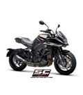 SUZUKI Katana (2019 - 2020) SILENCIADOR CÓNICO DE LOS AÑOS 70 ACERO INOX NEGRO MATE SC PROJECT