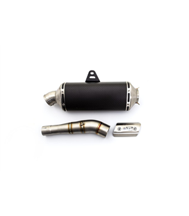 YAMAHA XTZ 690 2019 - 2021 DAKAR EXHAUST SYSTEM EURO4 CARBON