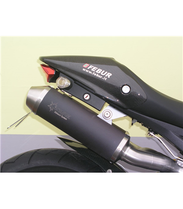 DUCATI MONSTER 696 2008 - 2013 ROUND MUFFLERS DARK STYLE(S/S) HIGH-UP