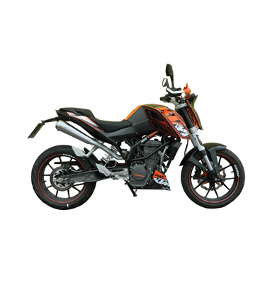 KTM DUKE 125 2011 - 2016 GP-STYLE MUFFLER STAINLESS STEEL HIGH-UP
