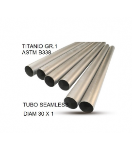 CAFÈ RACER TUBO TITANIO SEAMLESS D. 30MM X 1MM L.1000MM GPR TUBO TITANIO SEAMLESS D. 30MM X 1MM L.1000MM