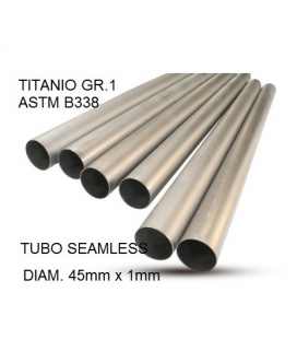 CAFÈ RACER TUBO TITANIO SEAMLESS D. 45MM X 1MM L.1000MM GPR TUBO TITANIO SEAMLESS D. 45MM X 1MM L.1000MM