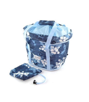 CESTA LOTUS. POLYESTER AZUL