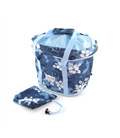 CESTA LOTUS. POLYESTER AZUL