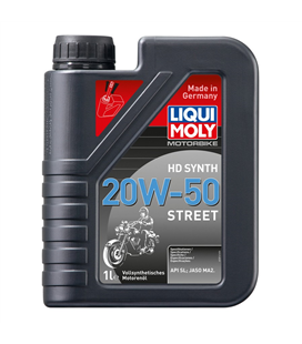 BOTE 1L DE ACEITE LIQUI MOLY 100% SINTÉTICO 20W-50 STREET