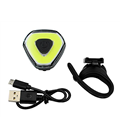 LUZ DELANTERA SEGURIDAD BICICLETA LED 75LM CON BATERÍA INTEGRADA RECARGABLE USB