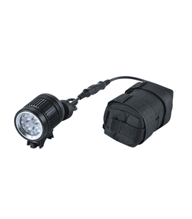 LUZ DELANTERA BICICLETA LED 1600LM CON BATERÍA EXTERNA RECARGABLE